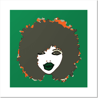 Afro Cute Natural Hair Posters and Art